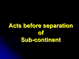 Acts before separation of Sub