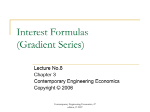 Interest Formulas