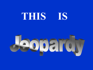 THIS IS Jeopardy