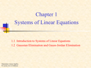 Elementary Linear Algebra: Section 1.2, pp.17-18