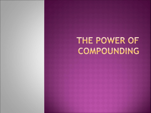 The Power of Compounding
