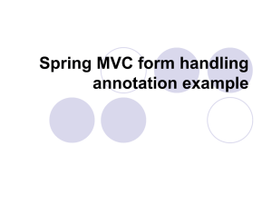 Spring MVC form handling annotation