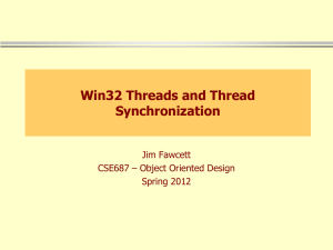 Chapter 17 Threads and Thread Synchronization