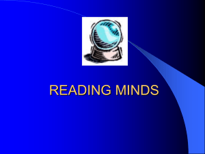 Reading Minds