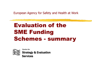 SME funding schemes - Presentation