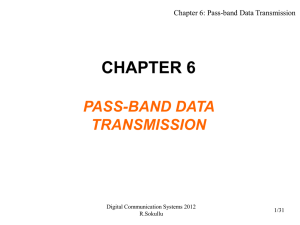 chapter 6 pass-band data transmission