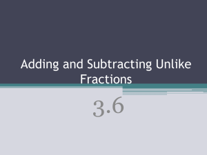 CA Math 3_6 Add and Sub unlike fractions