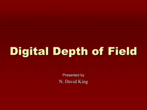Digital Depth of Field