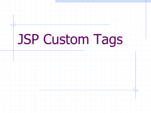 Developing Custom Tags for JSP