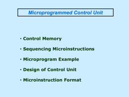 Microprogram Sequencer