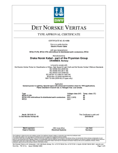 DNV certificate