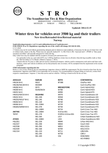 Winter tires for vehicles over 3500 kg and their trailers
