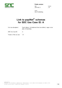 Link to papiNet schemas in SDC Use Case A of