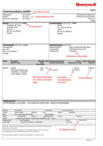 SAP-orderbekräftelse