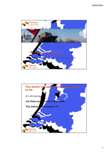 The Dutch transport sector as it used to be