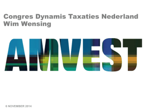 Presentatie Wim Wensing - Dynamis Taxaties Nederland