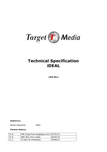 Technical Specification iDEAL