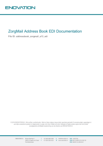 ZorgMail Address Book EDI Documentation