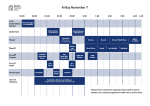 Friday November 7 - Rewire Festival