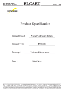 ELCART Product Specification