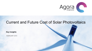 Current and Future Cost of Solar Photovoltaics