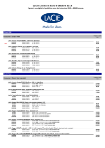 LaCie Listino in Euro 6 Ottobre 2014