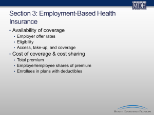 Section 3: Employment Based Health Insurance