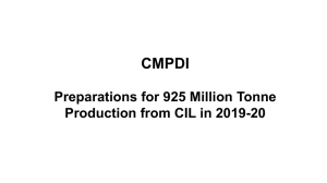 CMPDI presentation for 20 Jan 2015