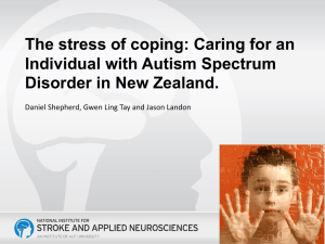 The stress of coping - Autism New Zealand Inc.