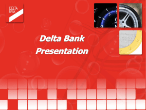 Presentation Delta Bank 3 rd Quarter 2013