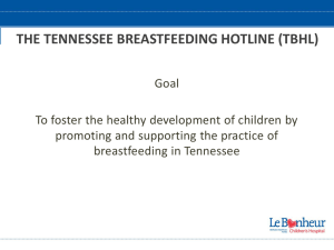 TDH`s TN Breastfeeding Hotline