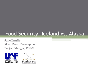 Food Security: Alaska vs. Iceland