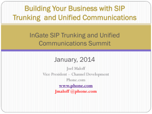 Building Your Business with SIP Trunking- IT Expo East 2014