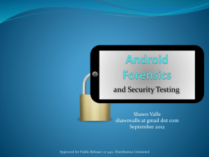 Android Forensics - OpenSecurityTraining.info