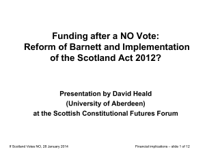 Heald Slides - Scottish Constitutional Futures Forum