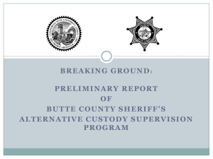 Butte County Sheriff*s Office - Association for Criminal Justice