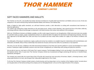 THOR HAMMER COMPANY LIMITED