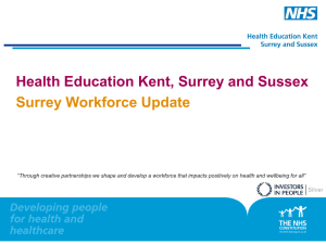 Presentation - Health Education Kent, Surrey and Sussex