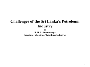 Current Challenges of the Petroleum Sector