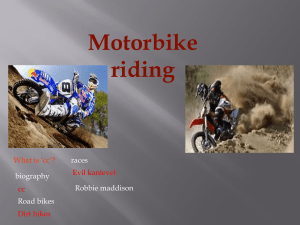 Presentation motorbikes