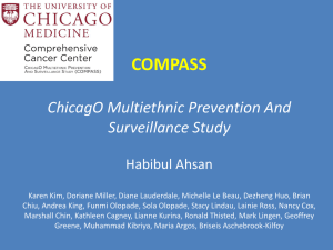ChicagO Multiethnic Prevention and Surveillance Study