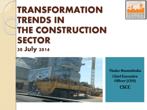 Construction Charter Breakfast July 2014: CSCC Presentation