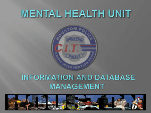 mental health unit - CIT International Conference