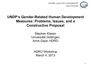 Amie Gaye - Human Development Reports