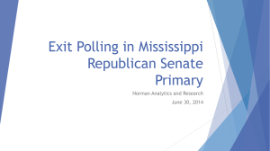Exit Polling in Mississippi Republican Senate Primary