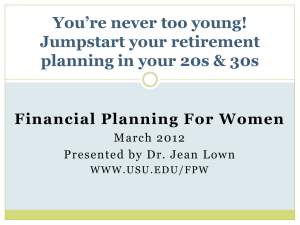 Retirement Investing in Your 20s & 30s