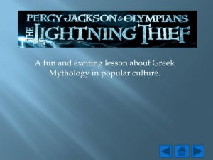 Percy Jackson and the Olympians The Lightning