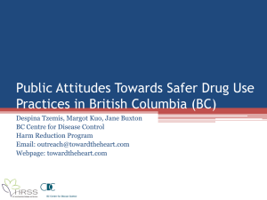 Public Attitudes Towards Safer Drug Use Practices in British Columbia