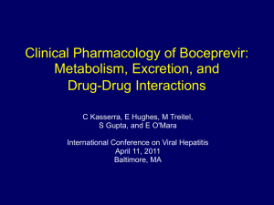 Clinical Pharmacology of Boceprevir (BOC)