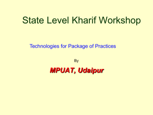 MPUAT, Udaipur: Achievements & Future Thrust